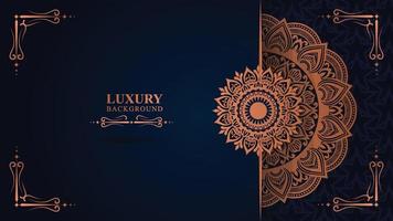 Luxury mandala background with golden arabesque pattern arabic islamic east style .decorative mandala for print, book cover, banner design, business card greeting card, and poster design vector