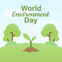 World environment day vector