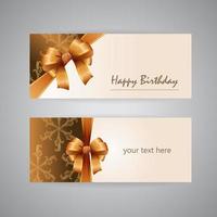 tarjeta de invitación de cumpleaños de oro vector