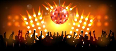 Club party with dancing people vector