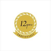 set of anniversary logotype style with handwriting golden color for celebration event vector