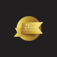 set of anniversary logotype style with handwriting golden color for celebration event vector