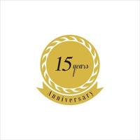 set of anniversary logotype style with handwriting golden color for celebration event vector