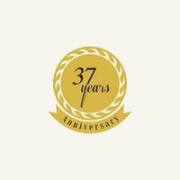 set of anniversary logotype style with handwriting golden color for celebration event vector