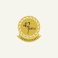 set of anniversary logotype style with handwriting golden color for celebration event vector