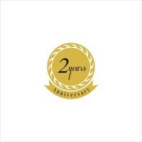 set of anniversary logotype style with handwriting golden color for celebration event vector