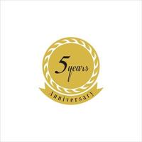 set of anniversary logotype style with handwriting golden color for celebration event vector