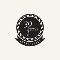 set of anniversary logotype style with handwriting golden color for celebration event vector