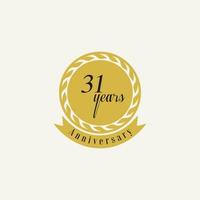 set of anniversary logotype style with handwriting golden color for celebration event vector