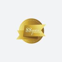 set of anniversary logotype style with handwriting golden color for celebration event vector