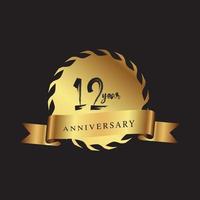 set of anniversary logotype style with handwriting golden color for celebration event vector