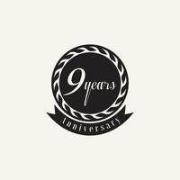 set of anniversary logotype style with handwriting golden color for celebration event vector