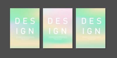 Abstract gradient mesh banner collection. gradient background for wall decoration and prints. vector