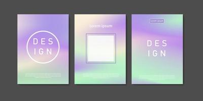 Abstract gradient mesh banner collection. gradient background for wall decoration and prints. vector