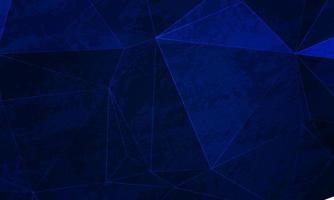 Fondo futurista azul bajo poli, estilo triangular arrugado geométrico abstracto y texturado. vector