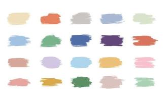 Grunge brush strokes collection vector
