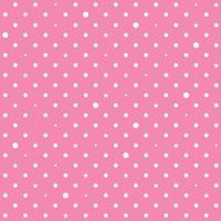 Pink White Star Polka Dots Background vector
