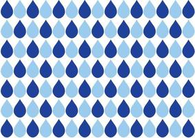 Blue Water Drops White Background vector