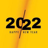 elegante fondo de tarjeta de vacaciones de año nuevo 2022 vector