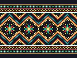 Geometric ethnic oriental pattern background. Design for texture, wrapping, clothing, batik, fabric, wallpaper and background. Pattern embroidery design. vector