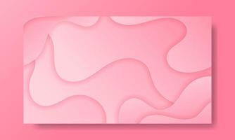 Abstract Pink Fluid Wave Background vector