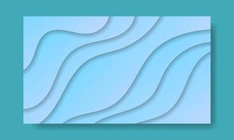 Abstract Blue Fluid Wave Background vector