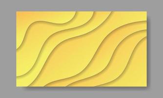 Abstract Yellow Fluid Wave Background vector