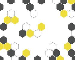 Honey bee hexagon pattern abstract background vector