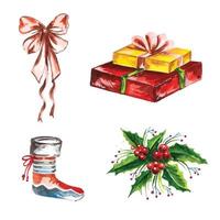 Beautiful artistic christmas elemant set design vector