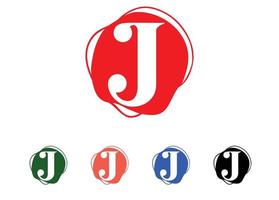 J letter logo and icon design template vector