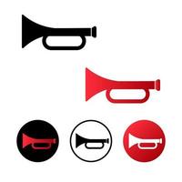 Abstract Horn Icon Illustration vector