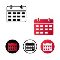 Abstract Date Icon Illustration vector