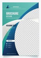 Corporate business flyer abstract design template. vector