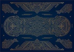 Vector art deco abstract geometric design templates for luxury products. Geometric golden background, elements, dividers. Linear ornament composition. Use for packaging, branding, decoration.