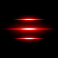Abstract Red Light flare ray effect illuminated on dark background vector