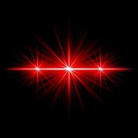 Lens Flare Red glow light ray effect illuminated vector