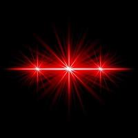 Lens Flare Red glow light ray effect illuminated vector