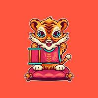 Tiger Chinese New Year vector