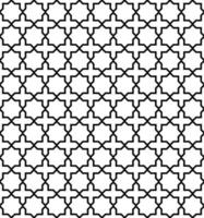 Islamic Pattern Black Color Design vector