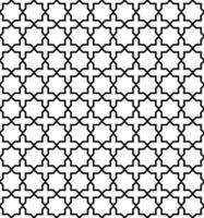 Islamic Pattern Black Color Design vector