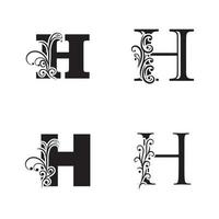 Letter H logo icon vector design template