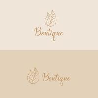 floral logo design vector