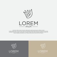 flower petal logo vector