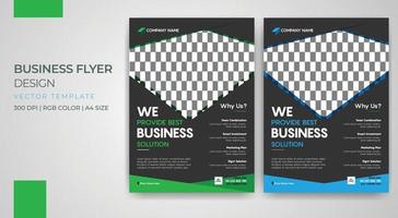 Set of corporate business flyer template bundle vector