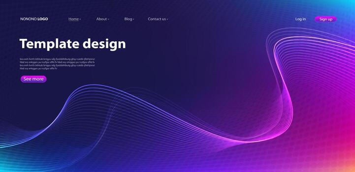 diseño moderno de fondo abstracto. página de destino. plantilla para sitios web o apps.vector. vector