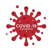 Covid-19 concepto de coronavirus brote fondo de influenza.El concepto de riesgo de salud médica pandémica con células de enfermedad es un diseño vectorial peligroso vector