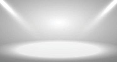 Gray empty room studio gradient used for background with spotlight and display. vector design.