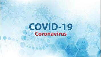 Covid-19 Coronavirus concept outbreak influenza background.Pandemic medical health risk concept with disease cell is dangerous vector design