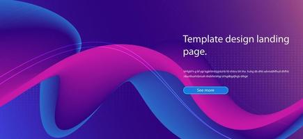 Color gradient background design. Abstract geometric background with liquid shapes and curve line for posters or web page template. vector design illustration EPS10.