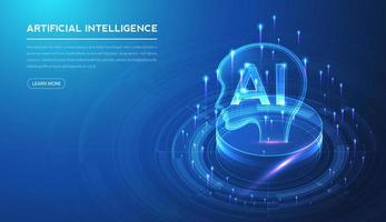 Artificial intelligence, machine learning, ai, data deep learning for future technology artwork, mining, isometric, neural network, machine programming and Responsive web banner. vector Illustration.